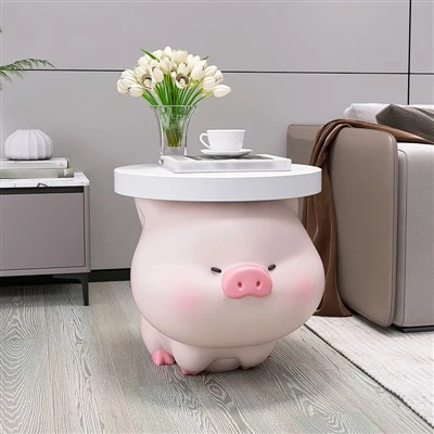 Măsuță de cafea cu porc drăguț